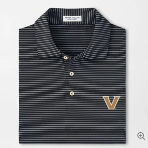Peter Millar Black Vanderbilt Polo